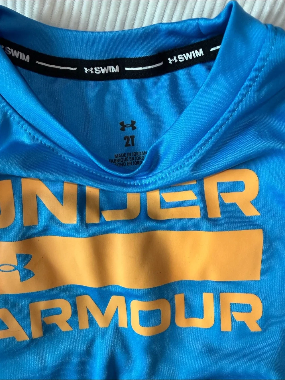 Under Armour Bright Blue Rash Guard & Tie-Dye Swim Shorts Set Toddler Boy